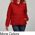 Tally Ho Women's Quilted Faux Fur Hood Coat FINAL SALE