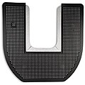 Tolco Black Commode Floor Mats (Pack of 6)