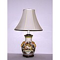 Italian Harvest Off-white Crackle Finish Table Lamp