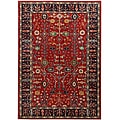 Hand-tufted Grandeur Red Wool Rug (5' x 8')