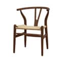 Wishbone Dark brown Wood Y Chair