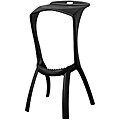 Zinley Black Molded Plastic Modern Bar Stools (Set of 2)