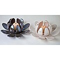 Lotus Flower Porcelain Candleholder Set
