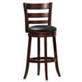 ETHAN HOME Verona Ladder Back Espresso 29-inch Swivel Chair