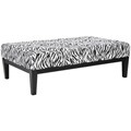 Zebra Cocktail Ottoman