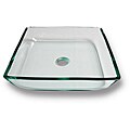 Gavin Modern Tempered Glass Vessel Bathroom Sink