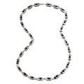 Stainless Steel Men's Baron Cross Link Necklace