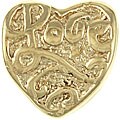 Signature Moments Gold over Silver 'Love' Heart Bead