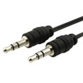 Black Retractable 3.5mm Audio Extension Cable (Pack of 2)