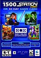 PC - Soe Universal Game Card (1500 Station Cash Or 30 Day Game Card)