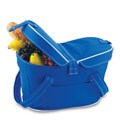 Insulated Mercado Blue Double-lid Cooler Basket