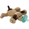 WubbaNub Brown Puppy Infant Pacifier