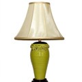Rose with Lime/ Chartreuse Finish Table Lamp