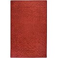 Candice Olson Loomed Red Floral Plush Wool Rug (5' x 8')