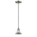 Satin Nickel 1-light Pendant Light Fixture