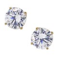 10k Yellow Gold Cubic Zirconia 6-mm Stud Earrings