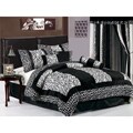 Zebra Pattern Microfur 7-piece Comforter Set