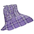 IBENA Pure Purple Plaid Yarn Dyed Plaid Throw
