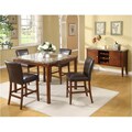 Faux Marble Top Counter Height Table