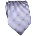 H. Luzzario & Co Men's Silk Lavender Striped Tie