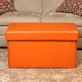 Nottingham Orange Foldable Storage Ottoman