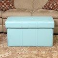 Nottingham Blue Foldable Storage Ottoman
