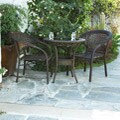 Outdoor Wicker 3-piece Bistro Set