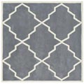 Hand-tufted World Classic Bluish-grey Wool Rug (6' x 6')