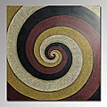 Nyoman Diarta 'Spiral' Abstract Oil Canvas Painting (Indonesia)