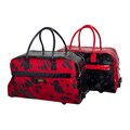 Terrida 20-inch Leather Carry On Rolling Duffel