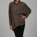 Razzle Dazzle Women's Cable-knit Poncho Sweater