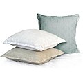 Parquet Cotton Sateen Quilted Decorative Euro Pillows (Set of 2)