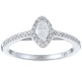 14k White Gold 1/3ct TDW Diamond Engagement Ring (H-I, I1-I2)