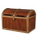 Shiver Me Timbers Antique Honey Brown Oak Toy Chest