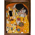 Gustav Klimt 'The Kiss' Verona Cafe Framed Canvas Art