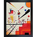 Wassily Kandinsky 'Structure Joyeuse (Merry Structure)' Framed Canvas Art