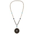 Charming Life Chinese Zodiac Turquoise, Carnelian, Lapis Necklace