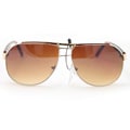 SWG Women's 812 Brown and Amber Debut Aviator Sunglasses
