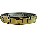 Magnetic Tungsten Goldtone Bracelet