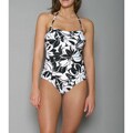 Jantzen Women's One-Piece Black Bandeau Swimsuit