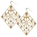 Caribe Gold 14k Gold over Sterling Silver Toledo Drop Earrings