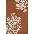 Hand-hooked Desean Brown Rug (2' x 3')