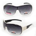 Women's 3994 Silvertone Metal Shield Sunglasses