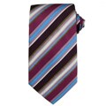 Etro Milano Men's Silk Magenta Striped Tie