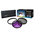 3-piece 52mm Polaroid Optics Filter Kit