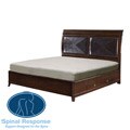 Spinal Response Aloe 8-inch King-size Smooth Top Memory Foam Mattress