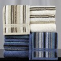 Egyptian Cotton Solid and Striped 6-piece Towel Set