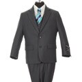 Ferrecci Boy's Dark Grey 3-piece Suit