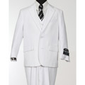 Ferrecci Boy's White 3-piece Suit