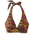 FCS surfboard Comp truths Newport News Women's Animal-print Halter Bikini Swimsuit Top